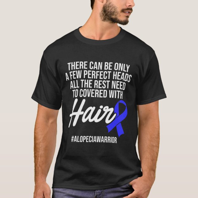 Camiseta Alopecia Sensibilización Pérdida de pelo Guerrero  (Anverso)