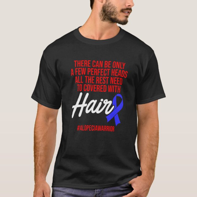 Camiseta Alopecia Sensibilización Pérdida de pelo Guerrero  (Anverso)