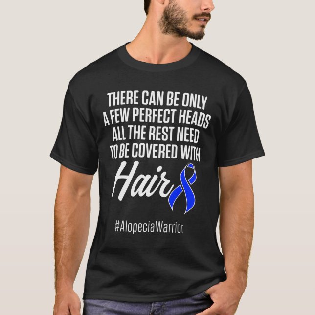 Camiseta Alopecia Sensibilización Pérdida de pelo Guerrero  (Anverso)