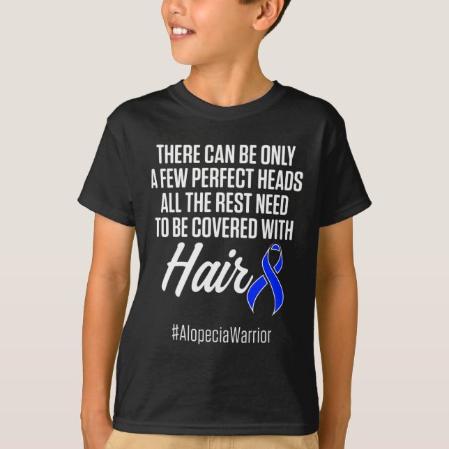Camiseta Alopecia Sensibilización Pérdida de pelo Guerrero  (Anverso)