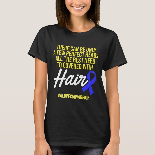 Camiseta Alopecia Sensibilización Pérdida de pelo Guerrero  (Anverso)
