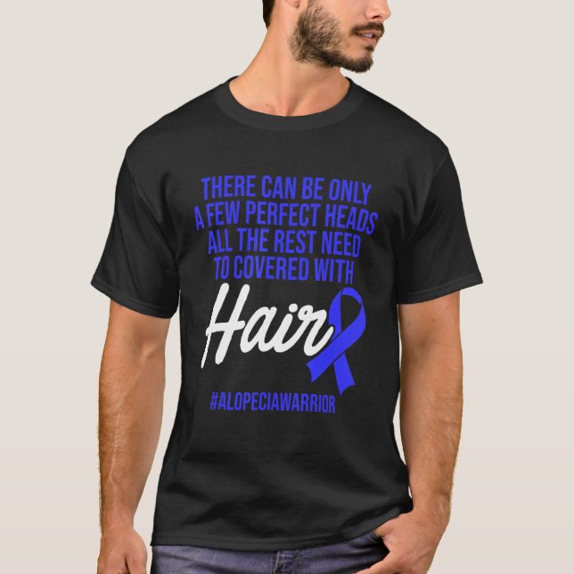Camiseta Alopecia Sensibilización Pérdida de pelo Guerrero  (Anverso)