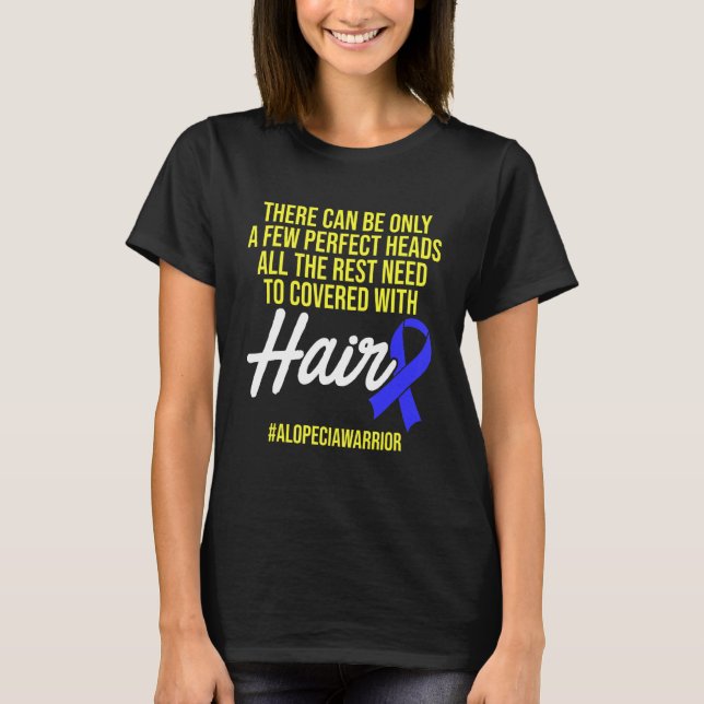Camiseta Alopecia Sensibilización Pérdida de pelo Guerrero  (Anverso)