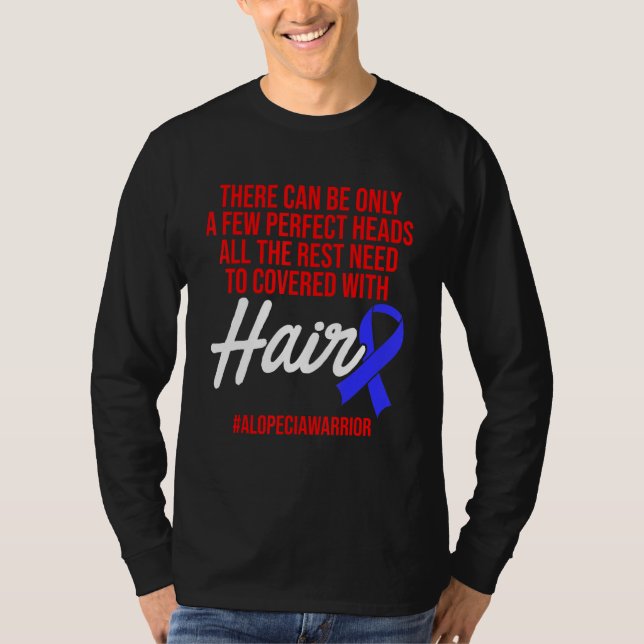 Camiseta Alopecia Sensibilización Pérdida de pelo Guerrero  (Anverso)