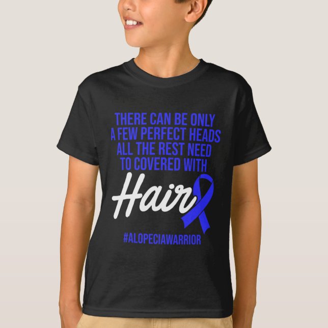 Camiseta Alopecia Sensibilización Pérdida de pelo Guerrero  (Anverso)
