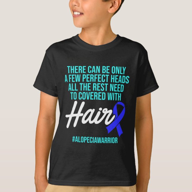 Camiseta Alopecia Sensibilización Pérdida de pelo Guerrero  (Anverso)