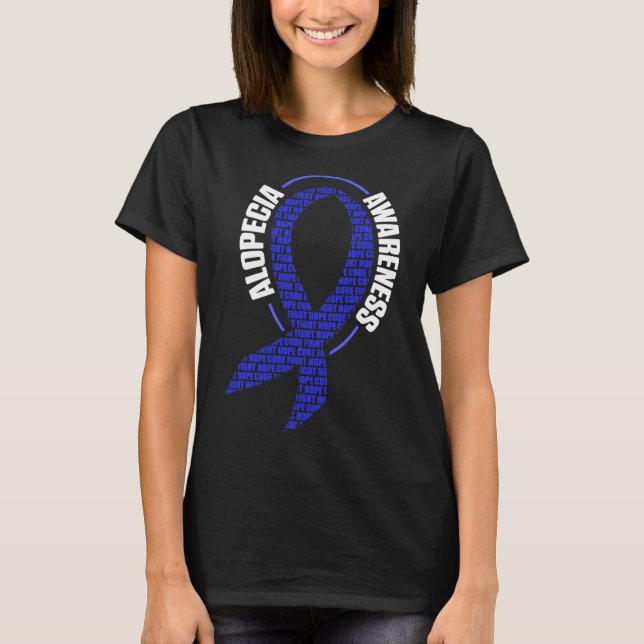 Camiseta Alopecia Sensibilización Pérdida del pelo Guerrero (Anverso)