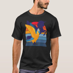 Camiseta Áloro retro I aguijón unicornio I azulado Maca