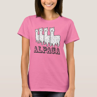 Camiseta Alpaca 4 Blanco y negro