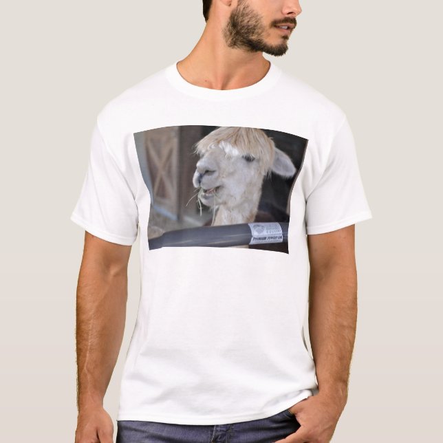 Camiseta Alpaca, Blanca (Anverso)
