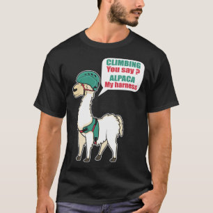 Camiseta Alpaca Climbing Mountain Climber Y Alpaca Fan