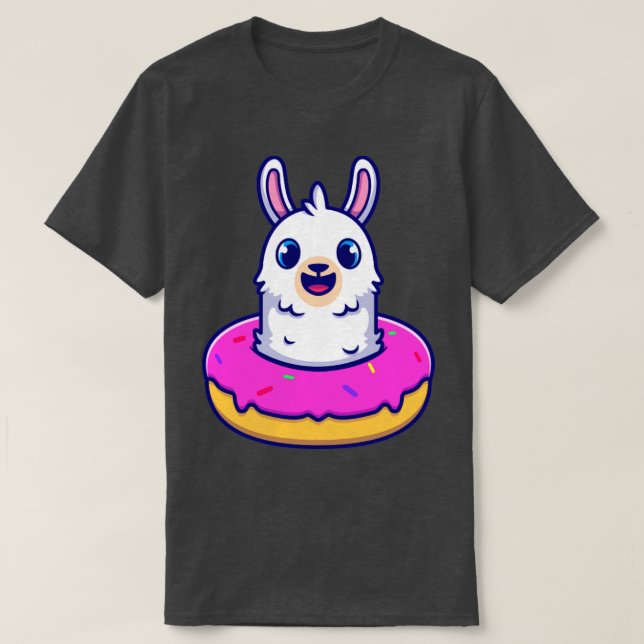 Camiseta Alpaca Cuta Con Personalizado De Oro (Diseño del anverso)