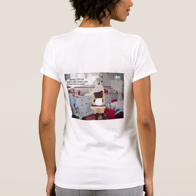 Camiseta alpaca de aniversario feliz para mujeres slim fit  (Reverso)