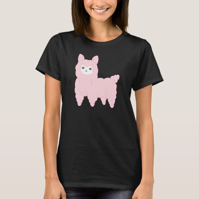 Camiseta Alpaca de Kawaii (Anverso)