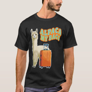 Camiseta Alpaca Divertida Mi Asistente De Vuelo De Viaje En