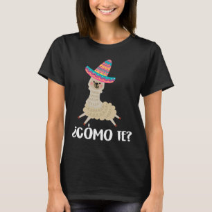 Camiseta Alpaca española Cinco De Mayo Niños Como Te Llamas