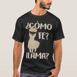 Camiseta Alpaca española Cinco De Mayo Niños Como Te Llamas