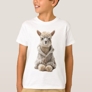 Camiseta Alpaca Esponjosa y Acogedora para Niños