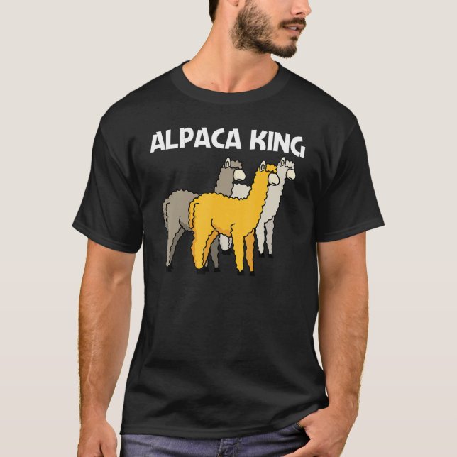 Camiseta Alpaca For Men Dad Camelid Mammal Animal (Anverso)