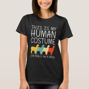 Camiseta Alpaca Halloween Disfraz Humano Vicuna Llama Easy