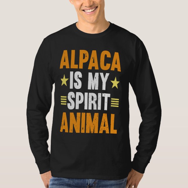 Camiseta Alpaca Is My Spirit Animal I Alpaca (Anverso)