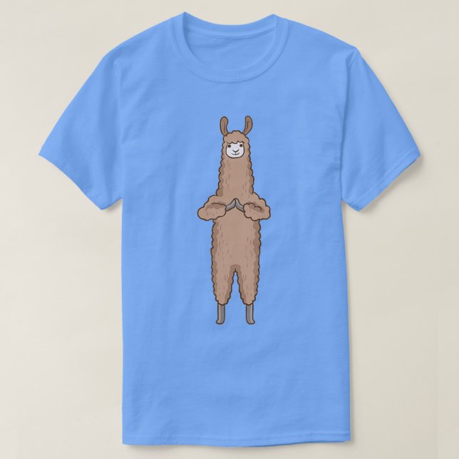 Camiseta Alpaca Lama Yoga Sport Funny Gymnastics Gimnasia (Diseño del anverso)