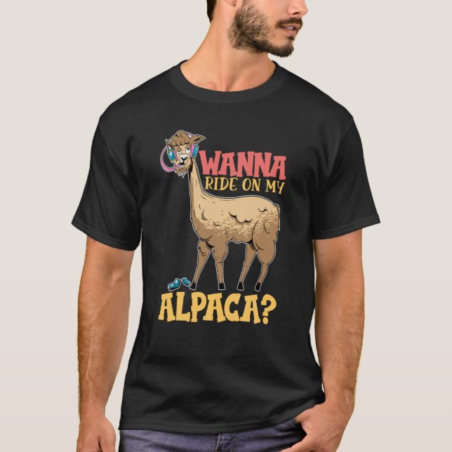 Camiseta alpaca llama animal  quote  1 (Anverso)