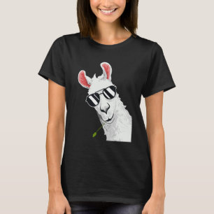 Camiseta Alpaca Llama con gafas de sol