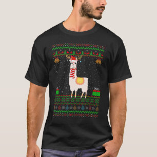 Camiseta Alpaca Llama Santa Hat a ritmo alpaca Chris