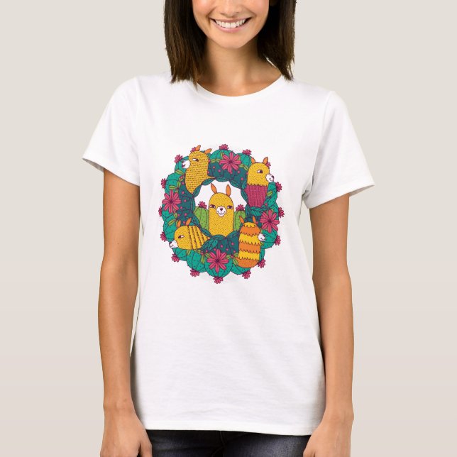 Camiseta Alpaca Mandala (Anverso)