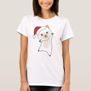 Camiseta Alpaca Merry Christmas Winter Animals Alpacas
