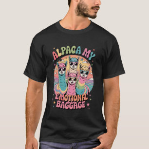 Camiseta Alpaca Mi Equipaje Emocional Divertida Alpaca Llam
