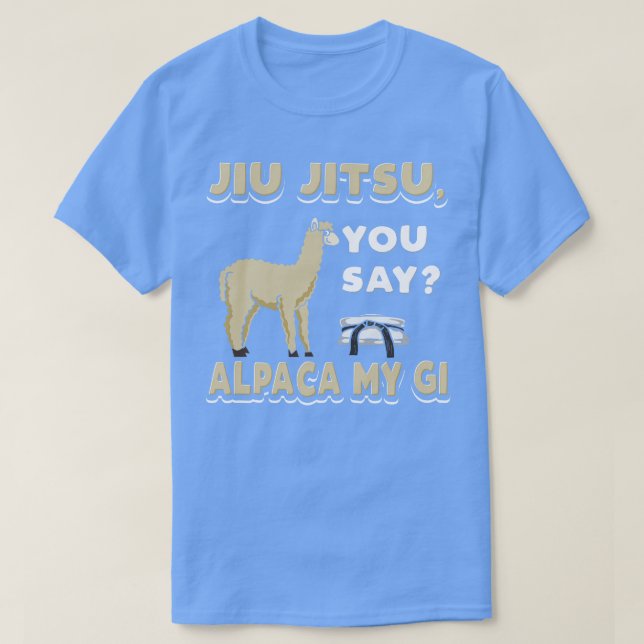 Camiseta Alpaca mi gi jiu jitsu brasileño (Diseño del anverso)