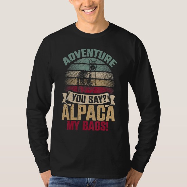 Camiseta Alpaca My Bags Alpaca Lama Campamento Natural al a (Anverso)