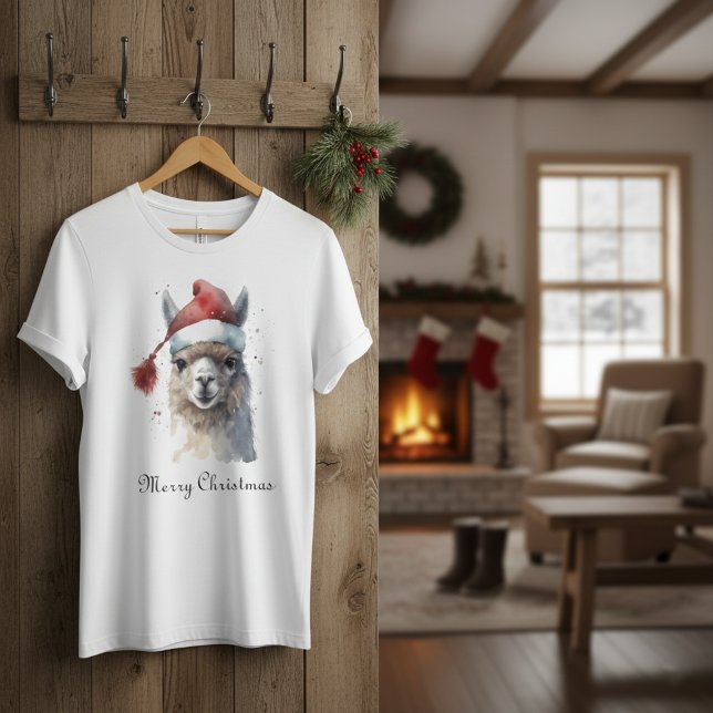 Camiseta Alpaca Navidad, personalizable (Subido por el creador)