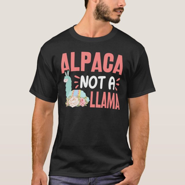 Camiseta Alpaca no es una figura divertida para los amantes (Anverso)