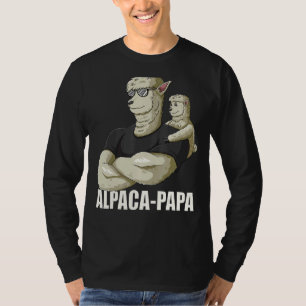 Camiseta Alpaca Papa para hombres con nombre alpaca para pa