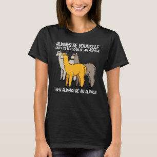 Camiseta Alpaca Para Hombres Camelis Mamífero 4