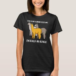 Camiseta Alpaca Para Hombres Mujeres Camelis Mamíferos