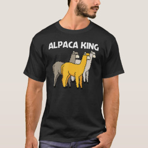 Camiseta Alpaca Para Hombres Papa Camelid Mammal Animal