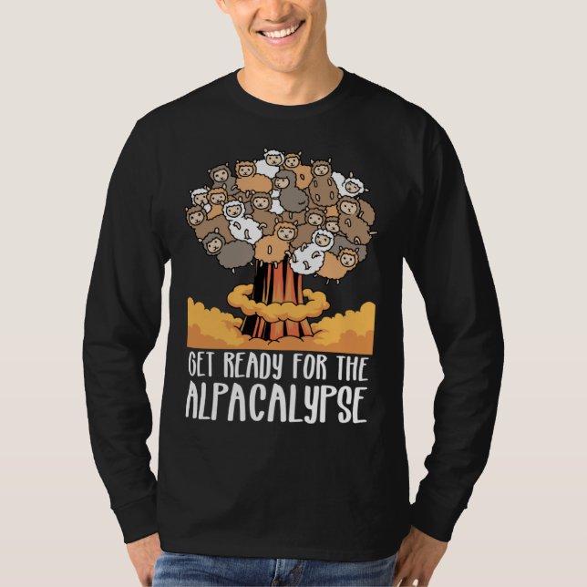 Camiseta Alpaca  Prepárate para el Alpacalipsis (Anverso)