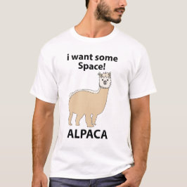 Camiseta Alpaca quiero algo de espacio divertida Alpaca
