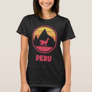 Camiseta Alpaca Retro Cuzco Perú Inca Machu Picchu