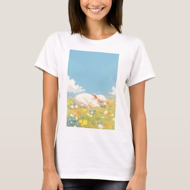 Camiseta Alpaca Sleeping Meadow (Anverso)