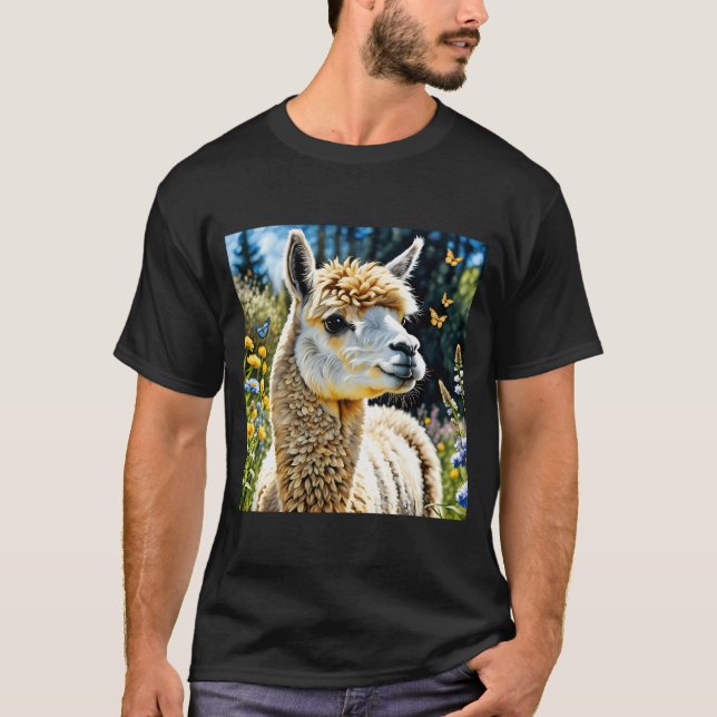 Camiseta Alpaca Springtime (Anverso)