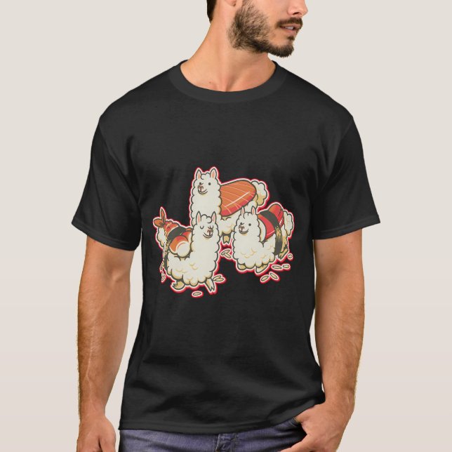Camiseta Alpaca Sushi Niguiri (Anverso)