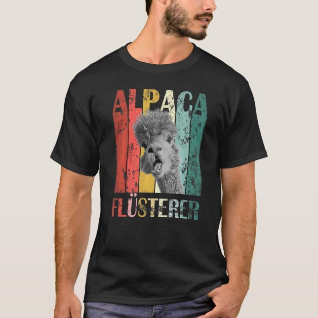 Camiseta Alpaca Whisper Alpaca Lama Vintage (Anverso)