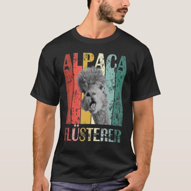Camiseta Alpaca Whisper Alpaca Lama Vintage (Anverso)