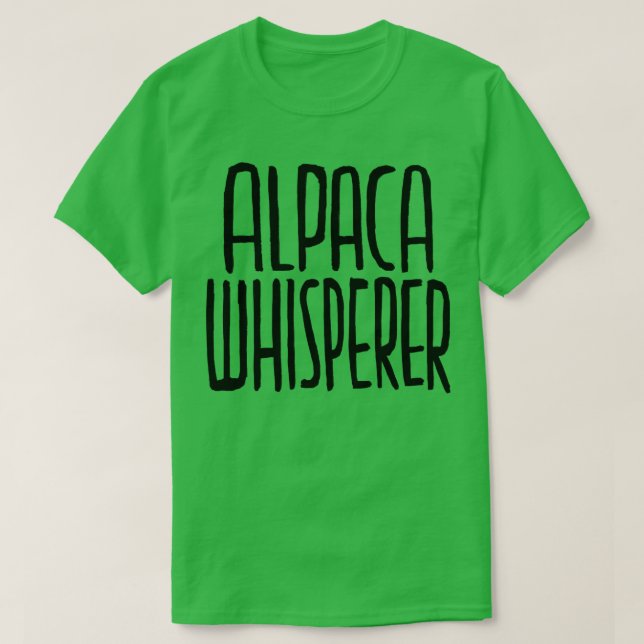 Camiseta Alpaca Whisperer (Diseño del anverso)