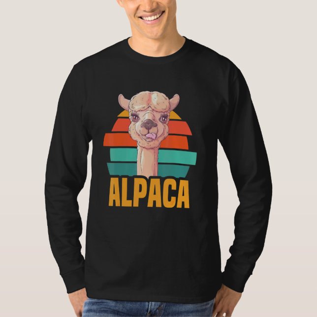 Camiseta Alpaca Y Llama Animales Animales Alpaca Hike Llama (Anverso)